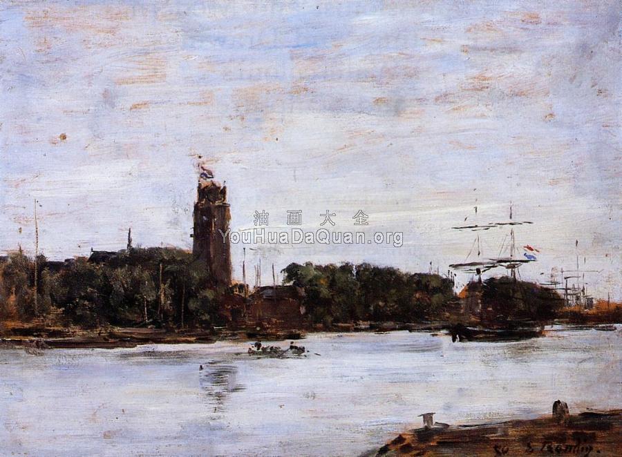 The River Scheldt - 尤金·布丹